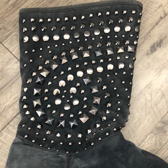 Gray Bejeweled Boots - Picture 5 of 5